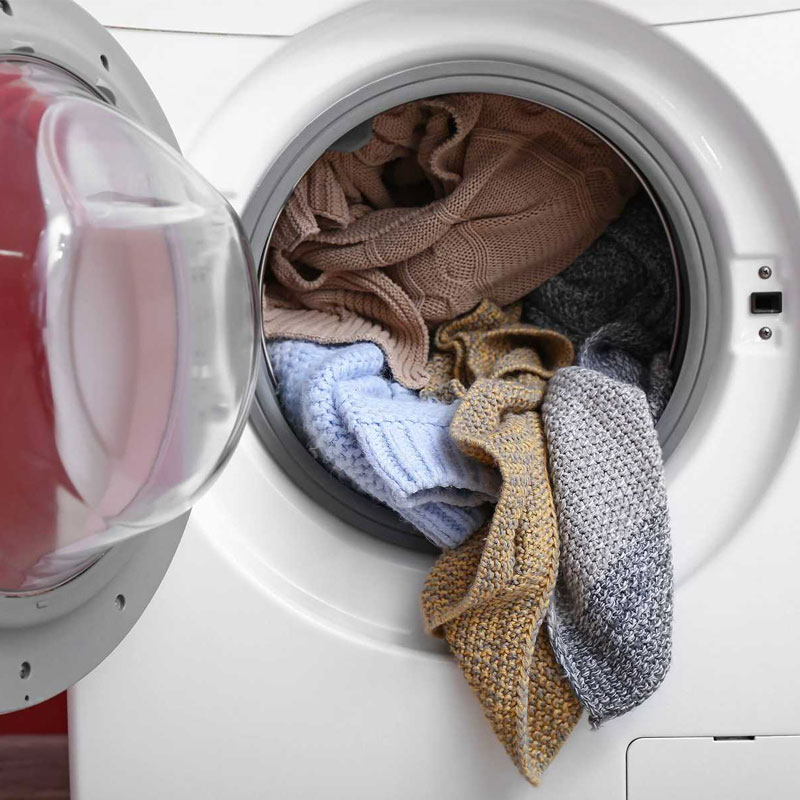 Đảm bảo khối lượng quần áo trong lồng giặt
